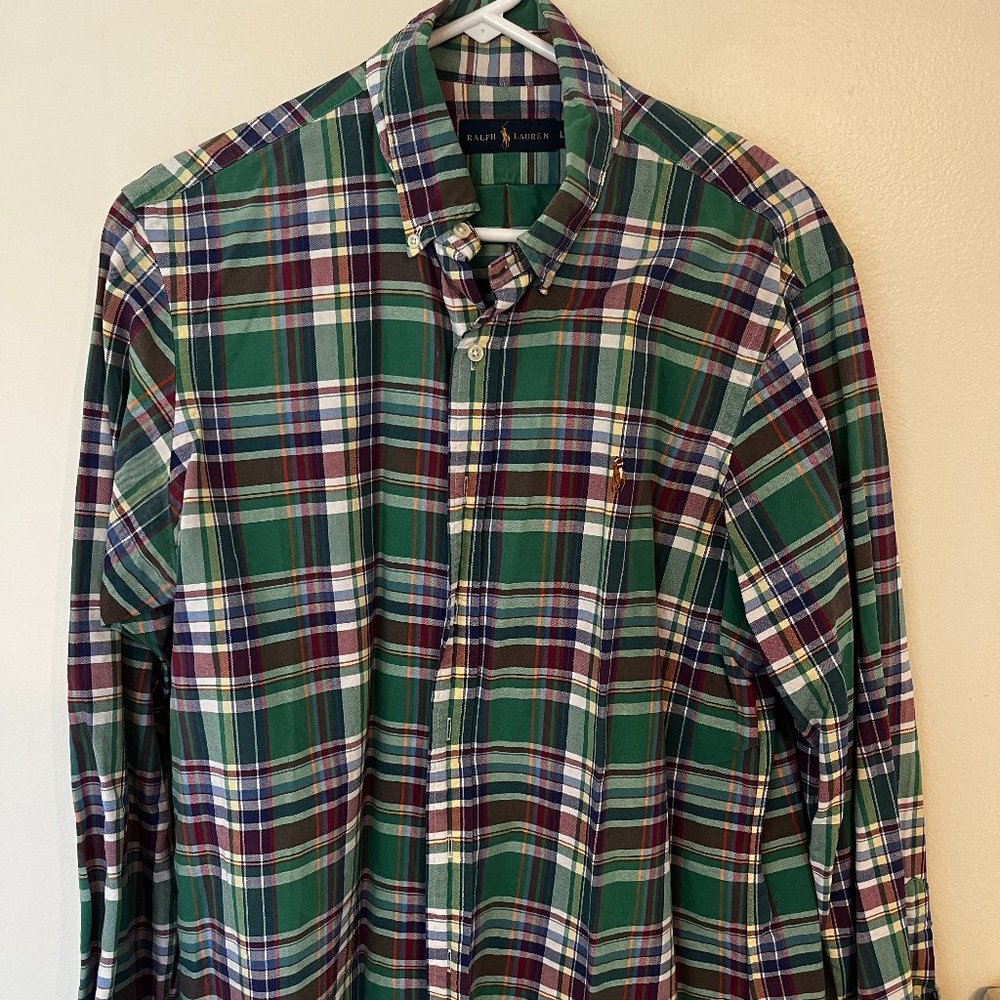 Polo Ralph Lauren Oxford Style Button Up Size Large